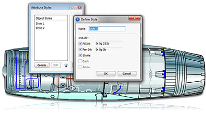Canvas attribute styles