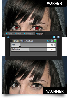 Rot-Augen-Verringerung in ACDSee Pro 6