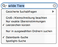 Vereinfachtes Suchen