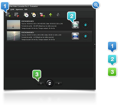 ACDSee Video Converter 3:  3 easy steps