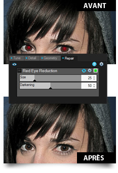 Correction des yeux rouges dans ACDSee Pro 6