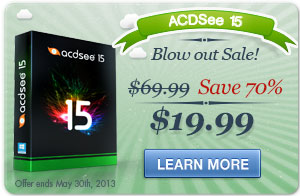 ACDSee 15 Blow out sale!
