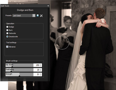 Fonction de virage partiel dans ACDSee Pro 6