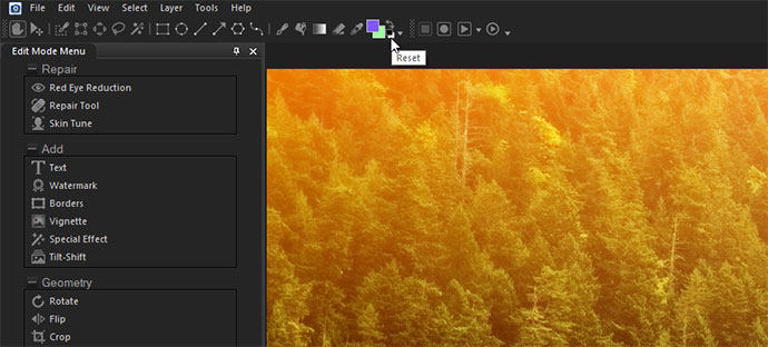 Reset Color