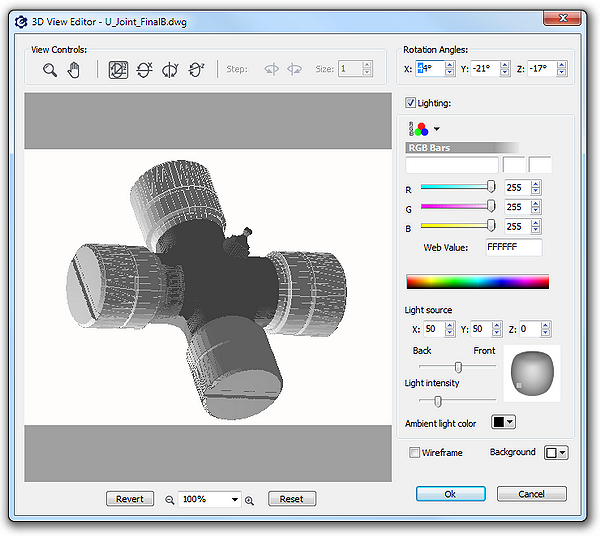 View the 3D object in the 3D View Editor