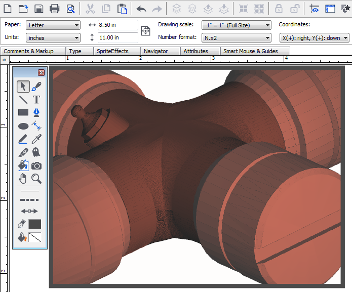 View the object in your Canvas document