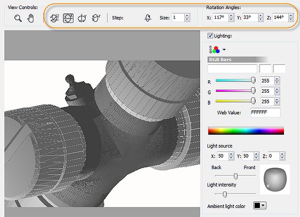 Rotate around the X axis