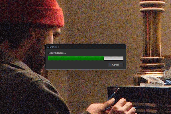 One-Click AI Denoise
