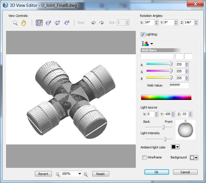 View the 3D object in the 3D View Editor